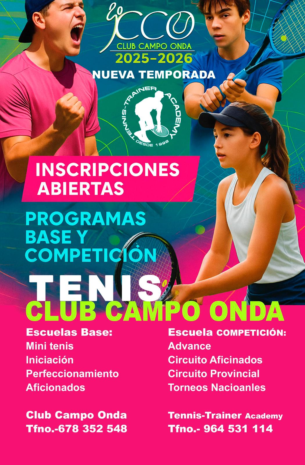 Escuela de Tenis 2025 - 2026